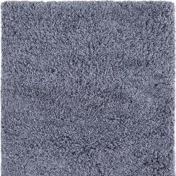 5' X 8' Blue Shag Hand Tufted Area Rug