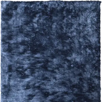 8' X 10' Blue Shag Hand Tufted Area Rug