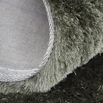 4' X 6' Green Shag Hand Tufted Area Rug