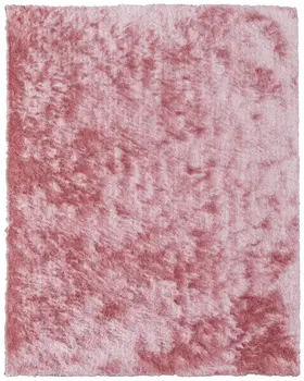 8' X 10' Pink Shag Hand Tufted Area Rug