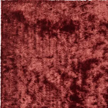 8' X 10' Red Shag Hand Tufted Area Rug
