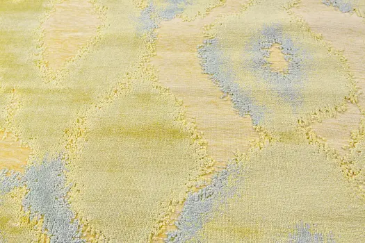 10' X 13' Gold Gray and Tan Abstract Power Loom Area Rug