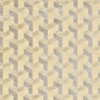 8' X 11' Tan and Gray Geometric Power Loom Area Rug