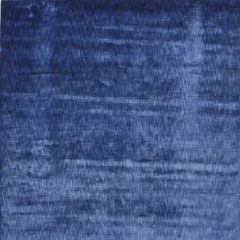 6' X 9' Blue Chevron Hand Woven Area Rug