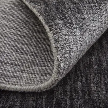 6' X 9' Gray Chevron Hand Woven Area Rug