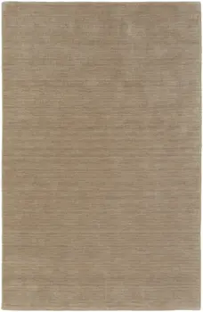 4' X 6' Tan Wool Hand Woven Area Rug
