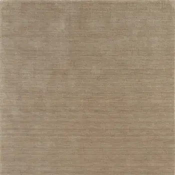 8' X 11' Tan Wool Hand Woven Area Rug