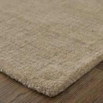 2' X 3' Tan Wool Hand Woven Area Rug