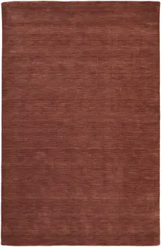4' X 6' Orange Wool Hand Woven Area Rug