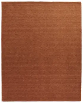 2' X 3' Orange Wool Hand Woven Area Rug