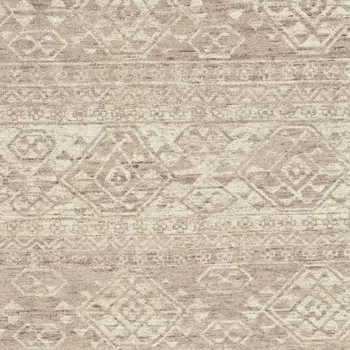 8' X 10' Brown and Tan Wool Southwestern Hand Knotted Area Rug