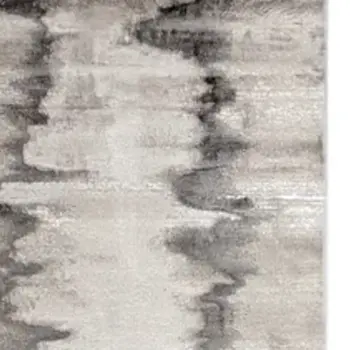 13' X 20' Gray Ivory and Taupe Abstract Power Loom Area Rug