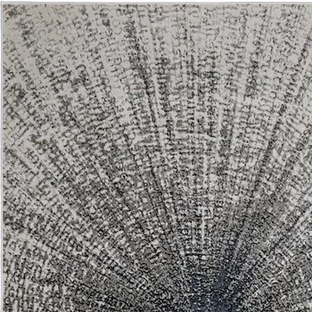 5' X 8' Gray and Ivory Abstract Power Loom Area Rug
