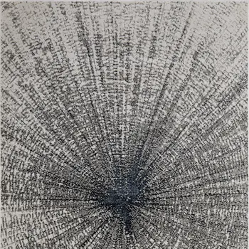 2' X 3' Gray and Ivory Abstract Power Loom Area Rug