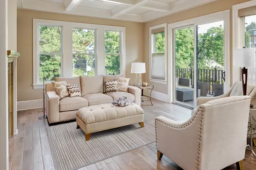 8' X 11' Taupe and Gray Power Loom Area Rug