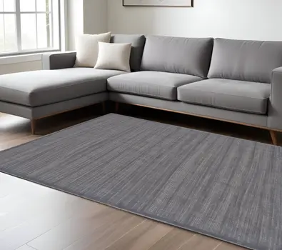 8' X 11' Taupe and Gray Power Loom Area Rug