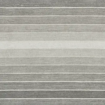 5' X 8' Gray Wool Striped Hand Woven Area Rug