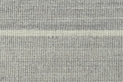 5' X 8' Gray Wool Striped Hand Woven Area Rug