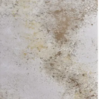 8' X 11' Tan and Ivory Abstract Power Loom Worn Faded Area Rug