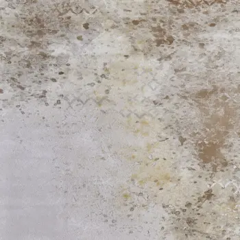 10' X 13' Tan and Ivory Abstract Power Loom Worn Faded Area Rug