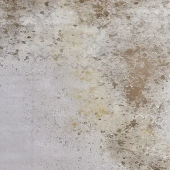 2' X 3' Tan and Ivory Abstract Power Loom Worn Faded Area Rug