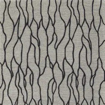 12' X 15' Gray and Black Wool Abstract Hand Tufted Area Rug