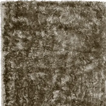 7' X 10' Gold Shag Hand Tufted Area Rug