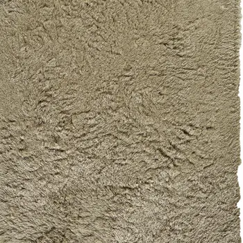 5' X 8' Tan Shag Hand Tufted Area Rug
