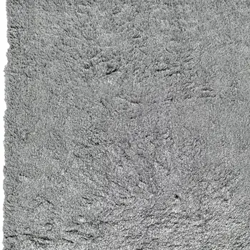 7' X 10' Gray Shag Hand Tufted Area Rug
