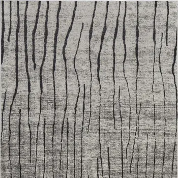 4' X 6' Gray and Black Abstract Power Loom Area Rug