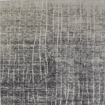 8' X 10' Ivory Gray and Black Abstract Power Loom Area Rug