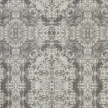 3' X 5' Ivory Taupe and Gray Abstract Power Loom Distressed Area Rug With Fringe