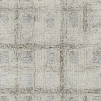 10' X 14' Ivory and Gray Wool Geometric Hand Tufted Area Rug