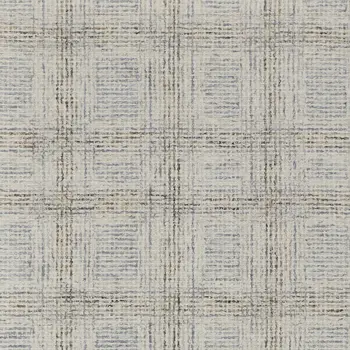 12' X 15' Ivory and Gray Wool Geometric Hand Tufted Area Rug