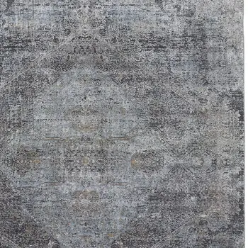 2' X 3' Gray Abstract Distressed Area Rug