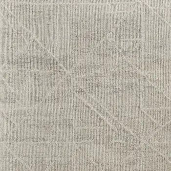 2' X 3' Tan and Ivory Wool Hand Knotted Area Rug