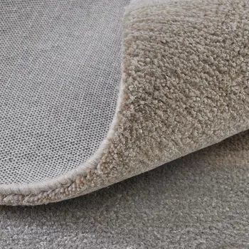 4' X 6' Gray and Ivory Abstract Hand Tufted Area Rug