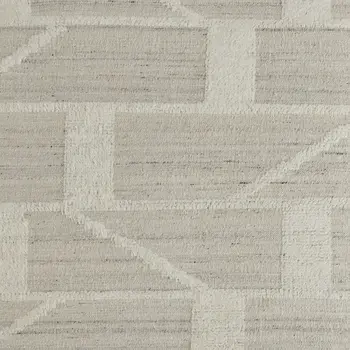 2' X 3' Tan and Ivory Wool Geometric Hand Woven Area Rug