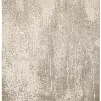 8' X 10' Gray and Ivory Abstract Power Loom Area Rug