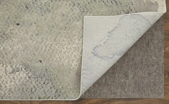 10' X 13' Gray Black and Brown Abstract Power Loom Area Rug