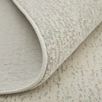 10' X 13' Ivory Blue and Brown Abstract Power Loom Area Rug