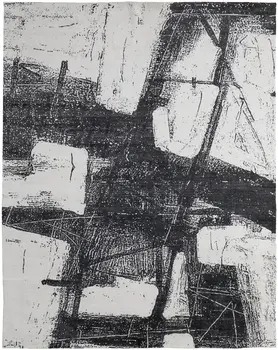 10' X 14' Black and Gray Abstract Hand Woven Area Rug