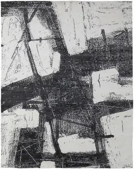 12' X 15' Black and Gray Abstract Hand Woven Area Rug