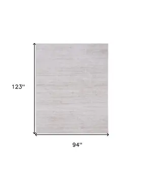 8' X 10' Ivory Power Loom Area Rug