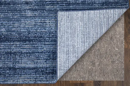 8' X 10' Blue and Gray Power Loom Area Rug