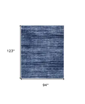 8' X 10' Blue and Gray Power Loom Area Rug