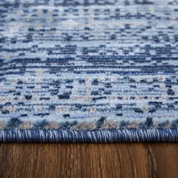 2' X 3' Blue and Gray Power Loom Area Rug