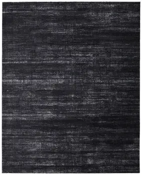 5' X 8' Black and Gray Power Loom Area Rug