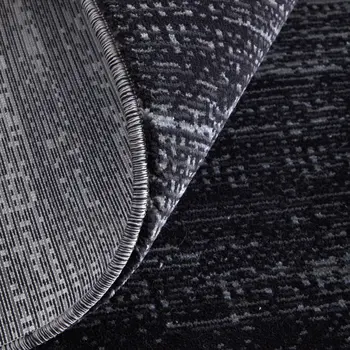 8' X 10' Black and Gray Power Loom Area Rug