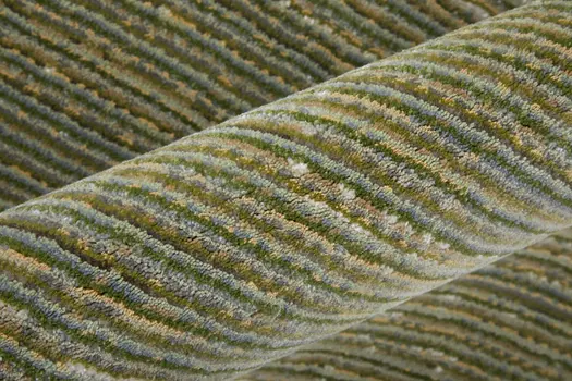 8' X 10' Tan and Green Power Loom Area Rug